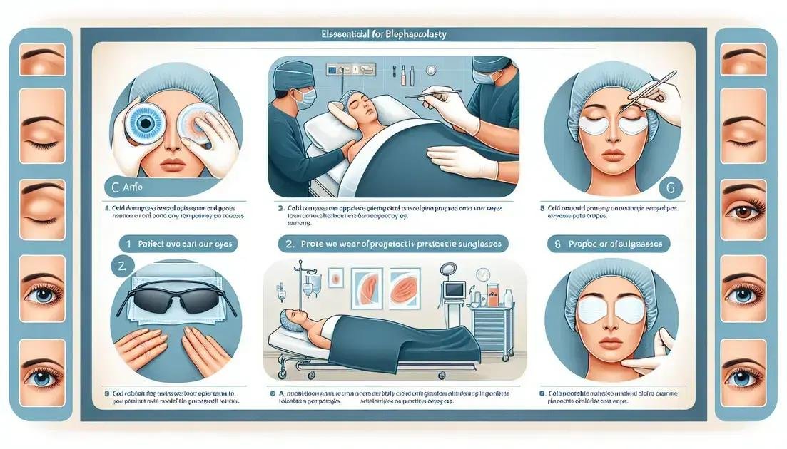 Cuidados pós-operatórios da Blefaroplastia