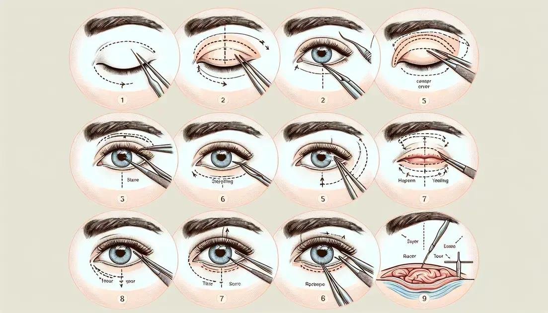 Como é realizado o procedimento de Blefaroplastia?