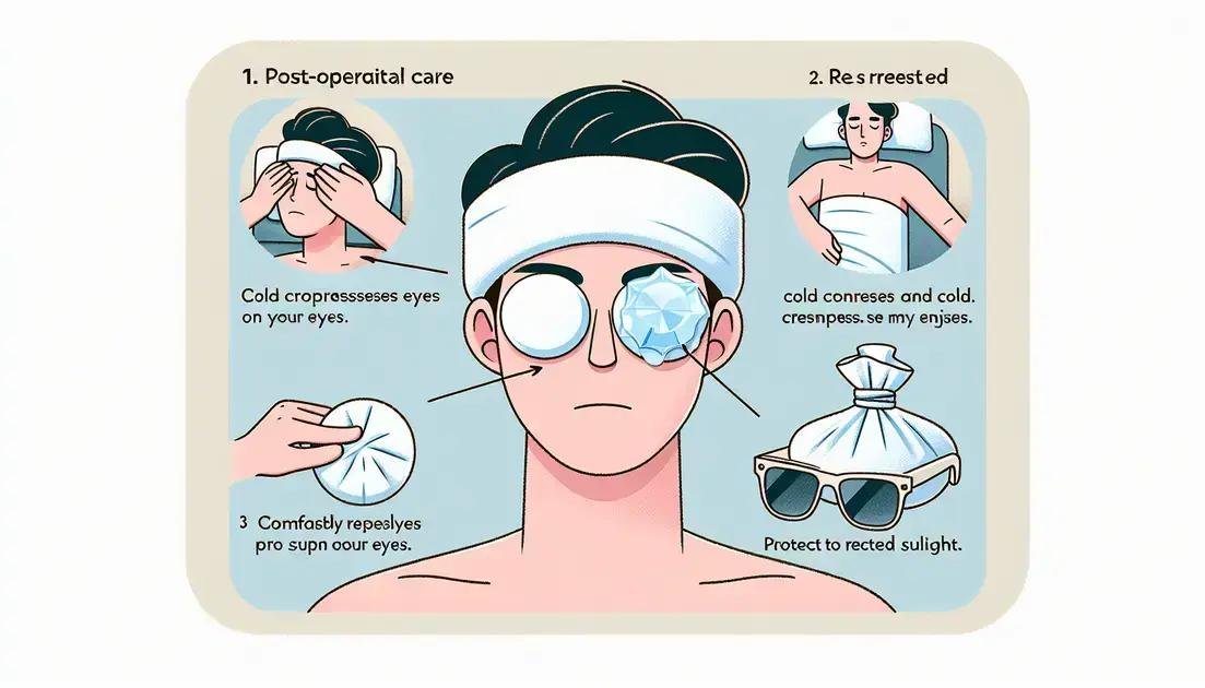 Cuidados pós-operatórios de Blefaroplastia