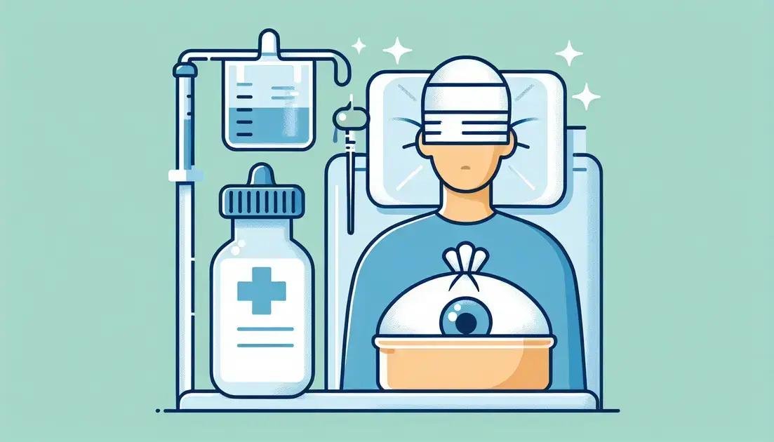 Cuidados pós-operatórios na Blefaroplastia